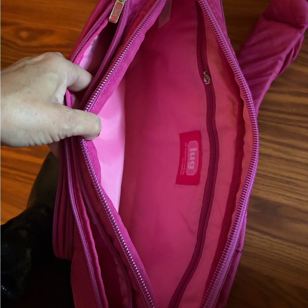 Lug Pink Fuchsia Quilted Sling Bag - Picture 10 of 13